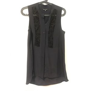 Madewell Tops - Broadway Broome Madewell silk and lace shell top Madewell Tops - Broadway Broome Madewell silk and lace shell top