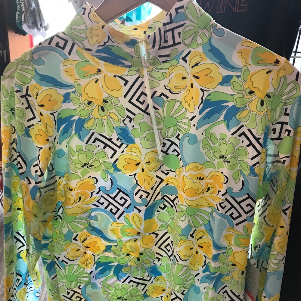 NWT Ibkul Long Sleeve Polo