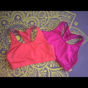 2 Nike Bras.