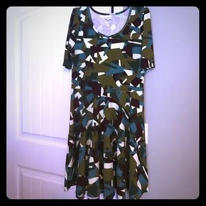 EUC Gorgeous LuLaRoe 2x Nicole Dress