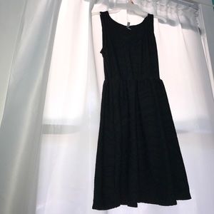 Above the Knee Length Chevron Dress