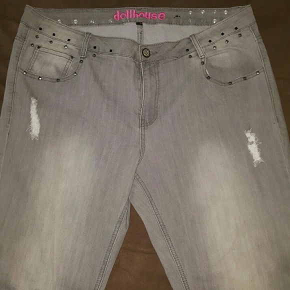 Dollhouse Jeans Grey Dollhouse Ripped Jeans Poshmark