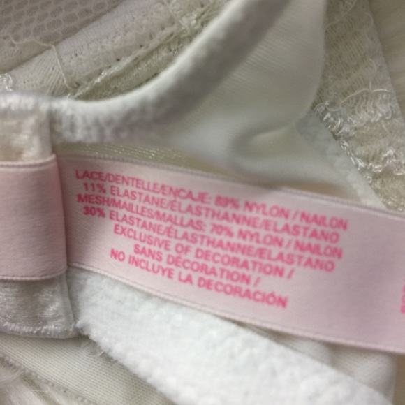 Victoria's Secret White Lace Perfect Coverage Bra - Picture 6 of 7