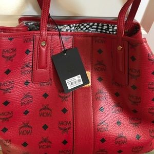 Red MCM bag