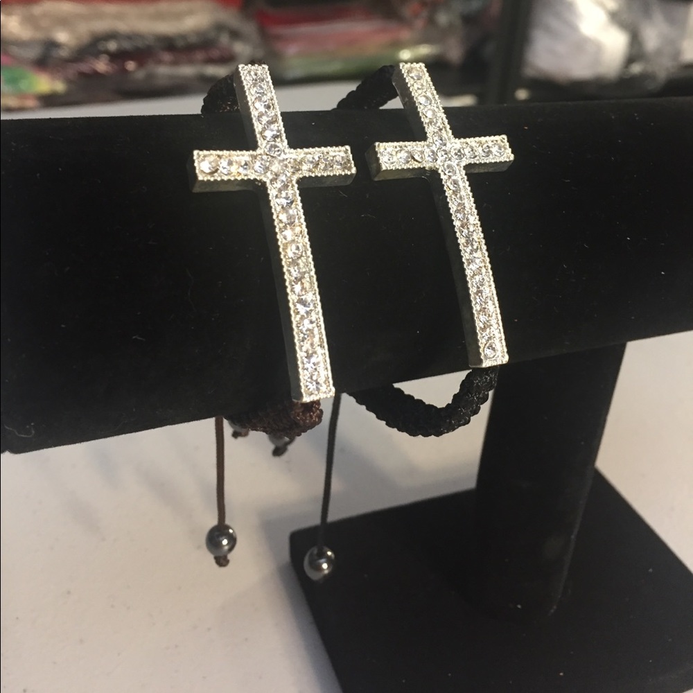 Set of 2 Cross Rope Bracelets