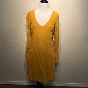 Mustard long sleeve dress