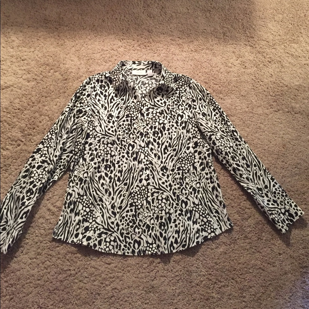 Chicos Patterned Button Down - image 1