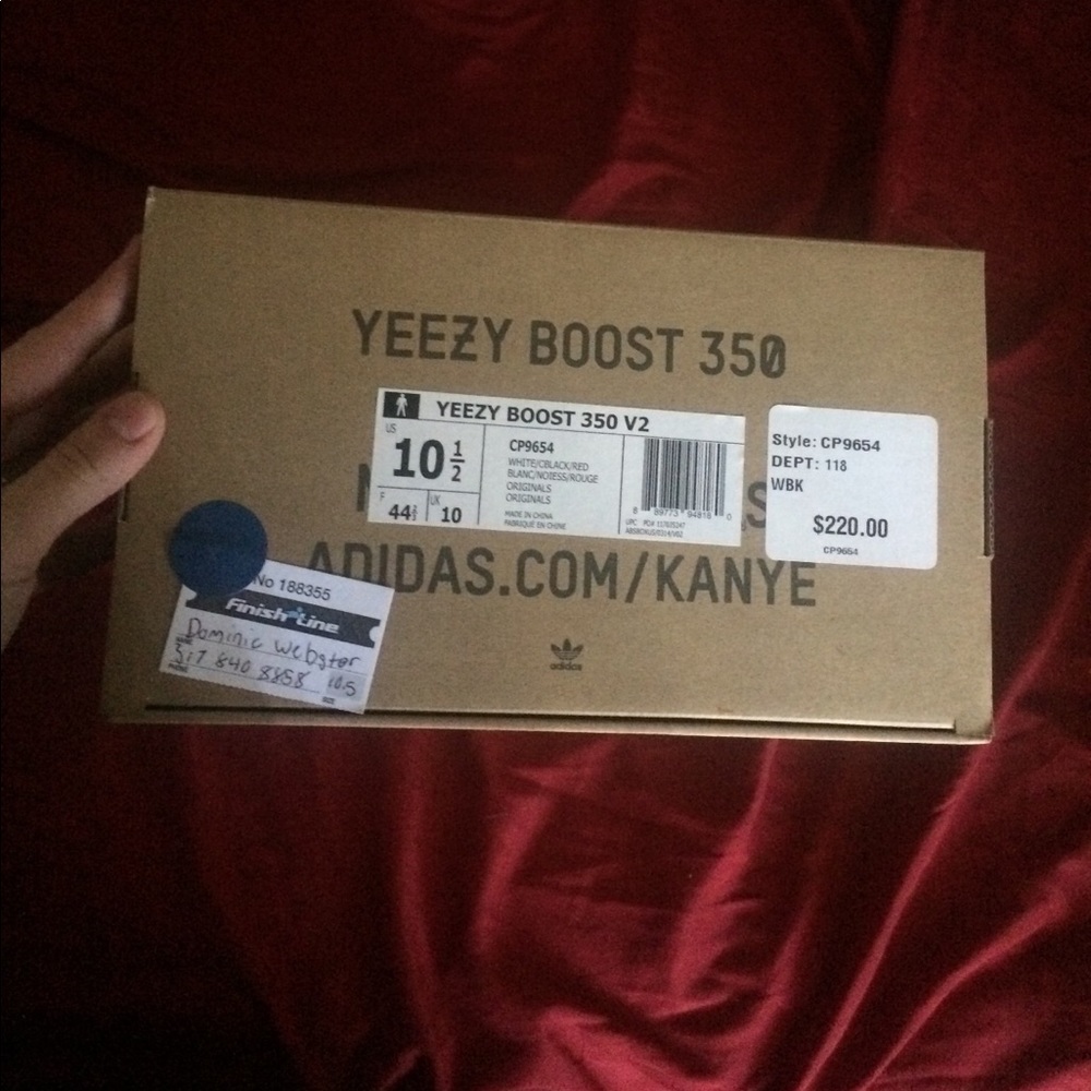 Zebra 350 yeezys size 10