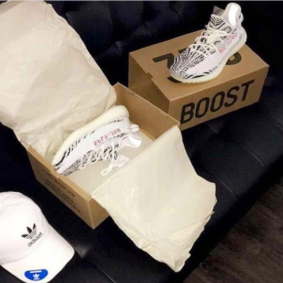 Zebra 350 yeezys size 10 - Picture 2 of 3