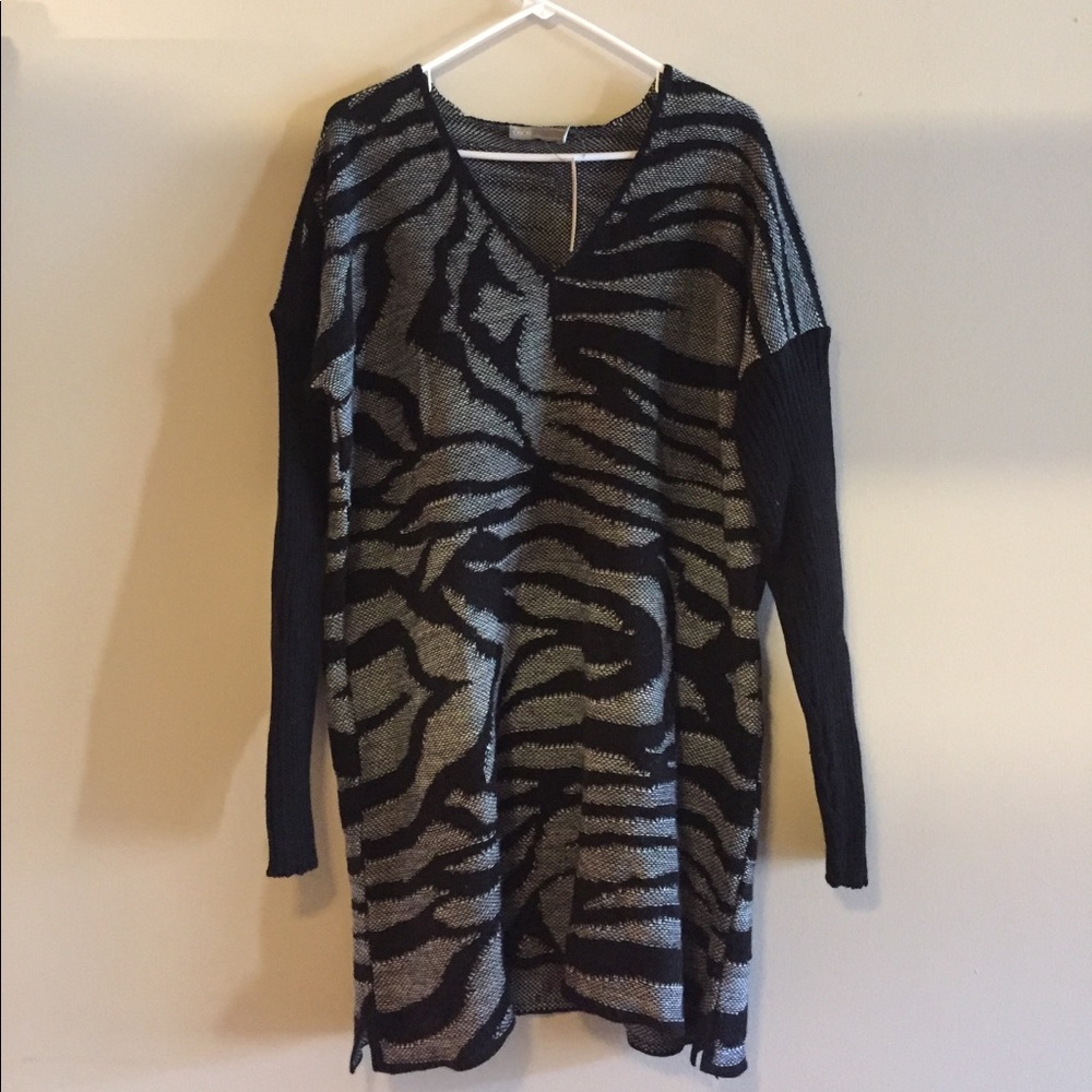 NEW ASOS Zebra print sweater dress