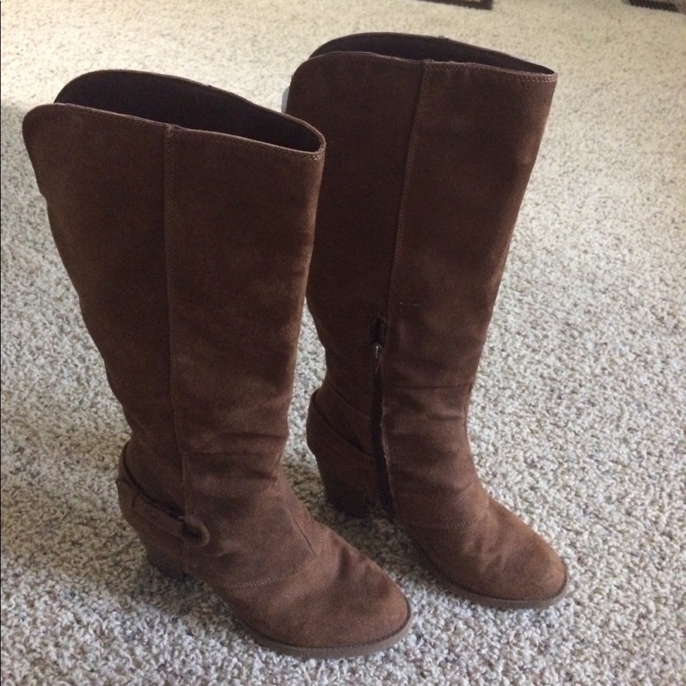Women's Mossimo Tall Tan Boots Size 9
