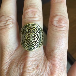 Antique matte ring