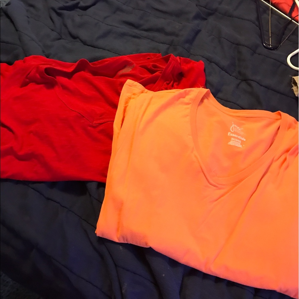 Long sleeve and short sleeve tee shirt bundle