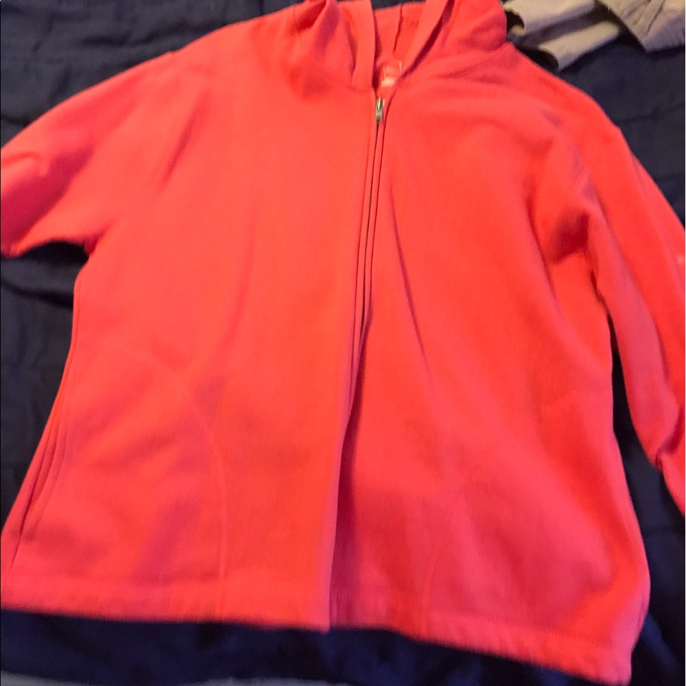 Sweat shirt jacket with hood