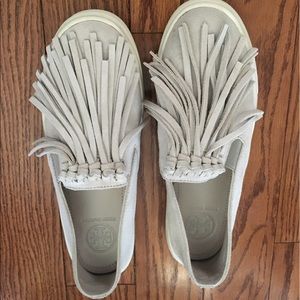 Tory Burch Fria fringe slip on sneaker