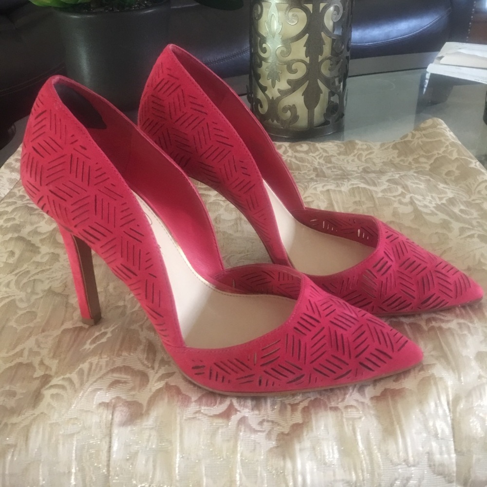 Jessica Simpson red/pink heels