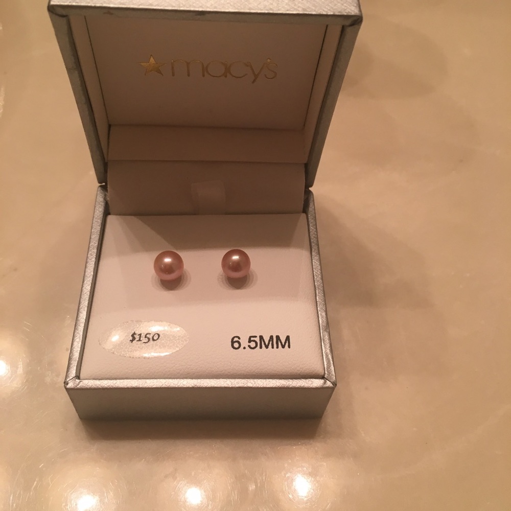 Blush Pearl Earrings from Macy's