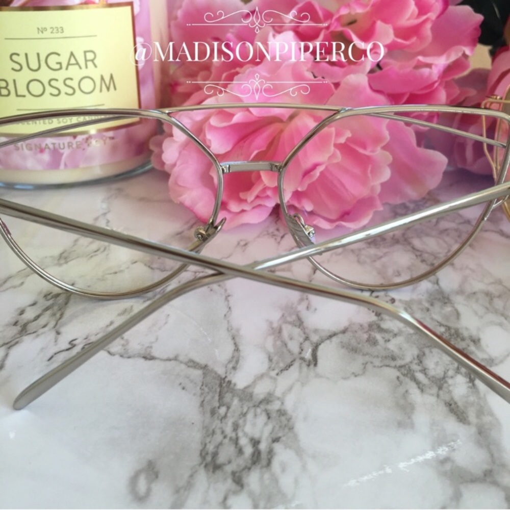 "Cece" || Silver Cat Eye Glasses 💕 - Picture 4 of 5