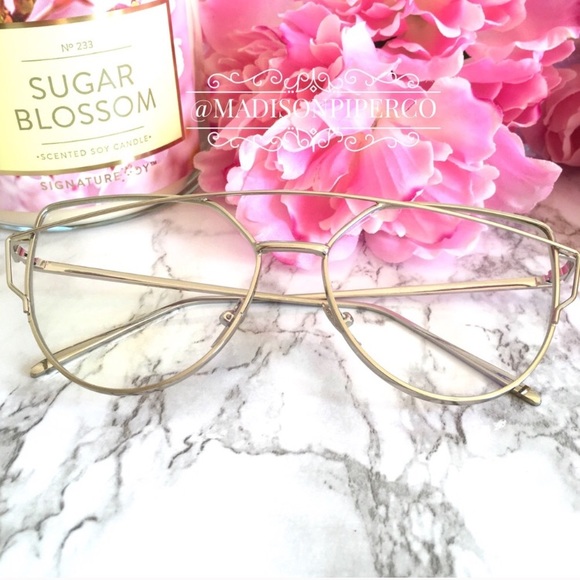 "Cece" || Silver Cat Eye Glasses 💕 - Picture 3 of 5