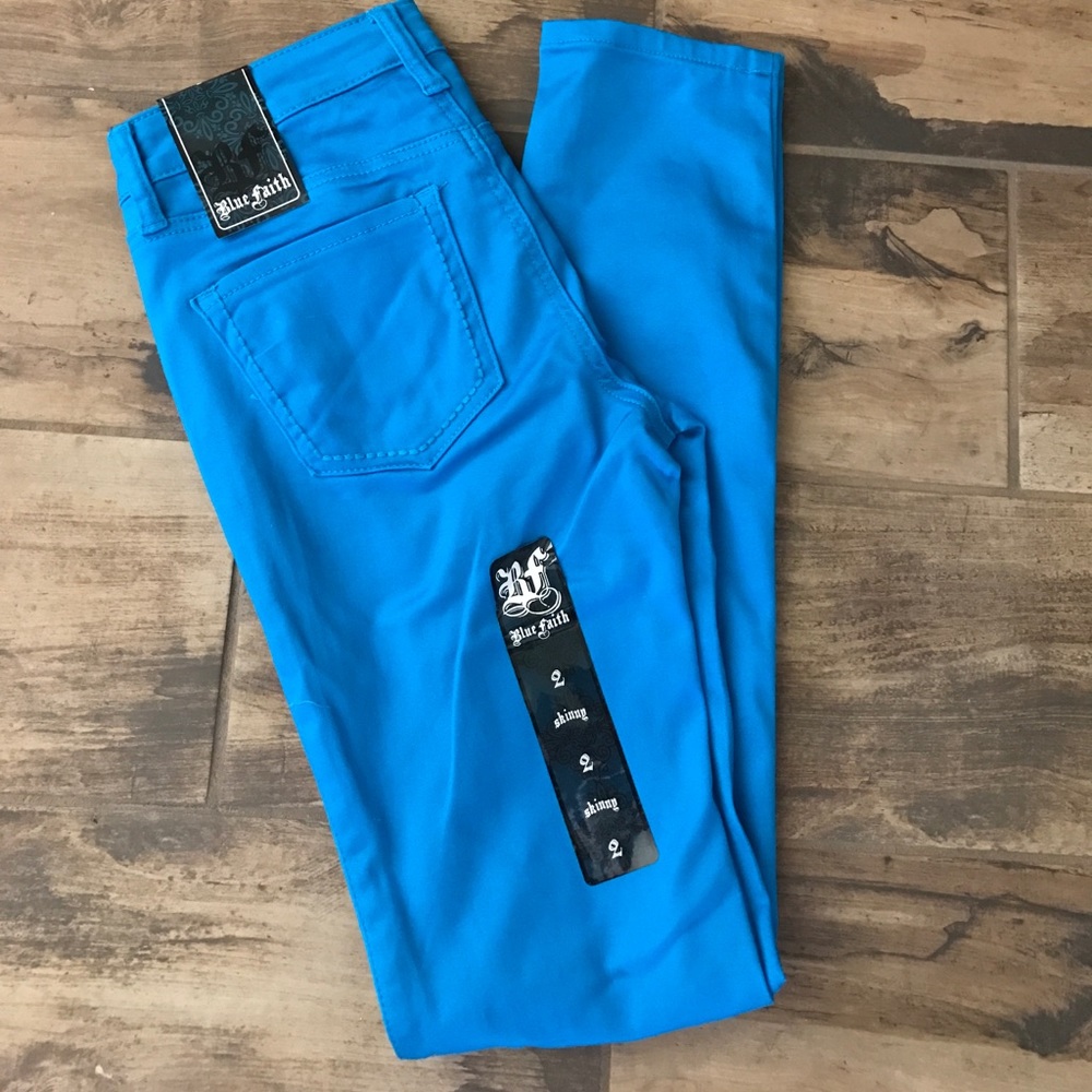 Turquoise Skinny Jeans