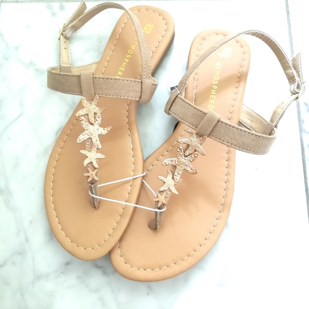 🎉HP!🎉STARFISH NUDE SANDALS