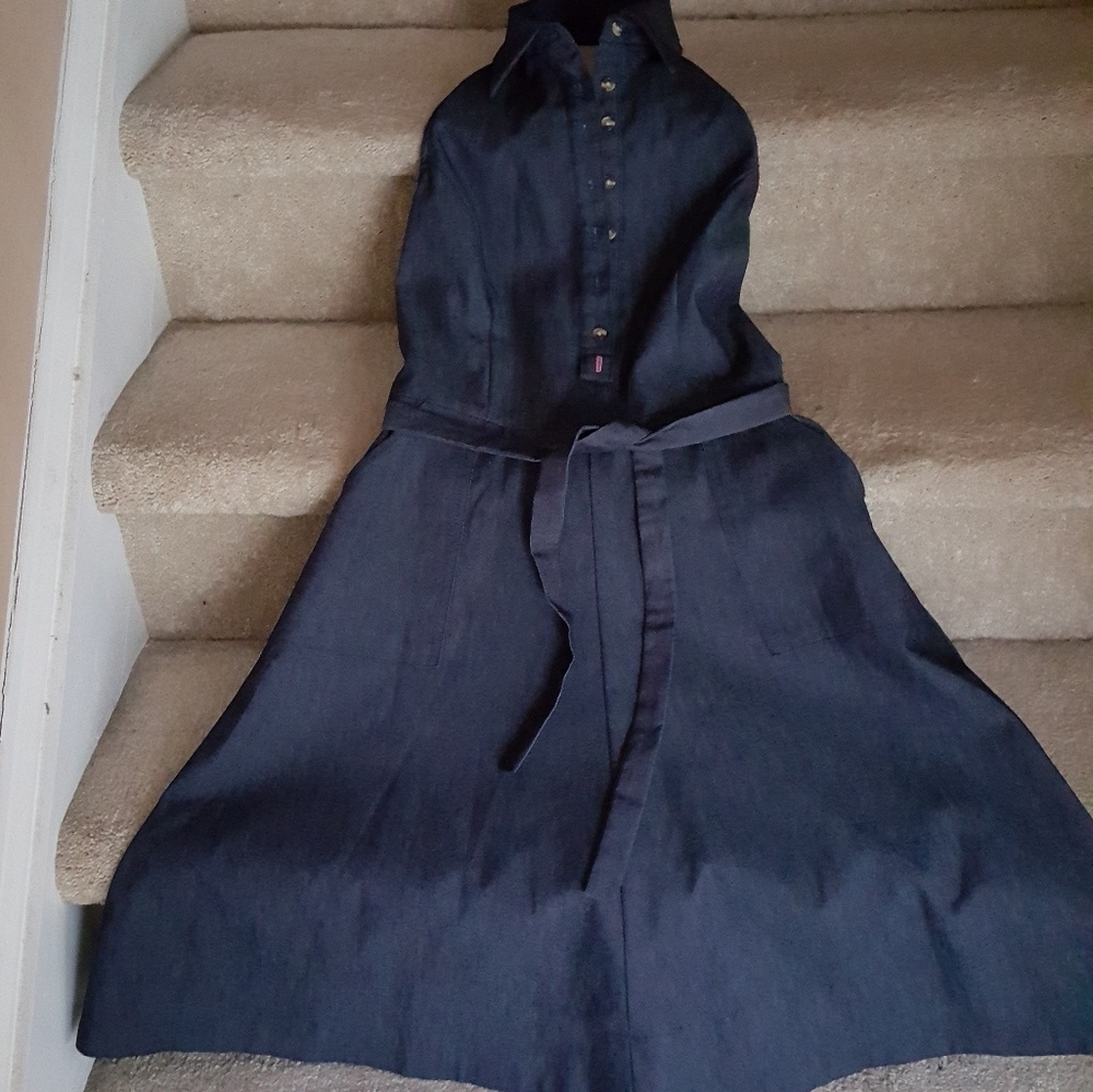 Demin Halter Dress