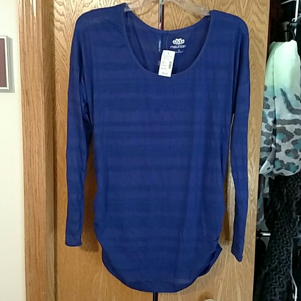 201Maurices sheer long sleeve