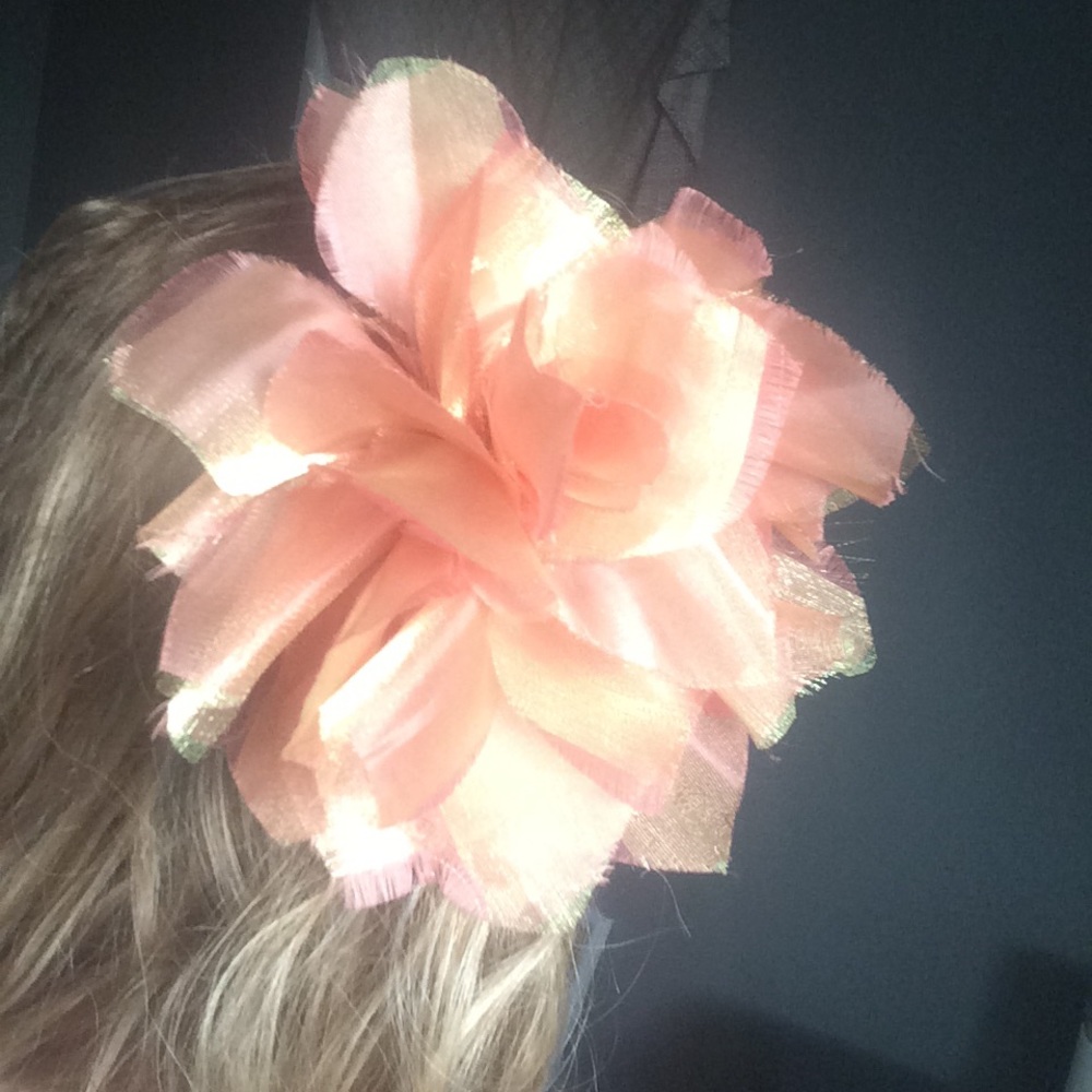 Peachy hair flower. From Forever 21