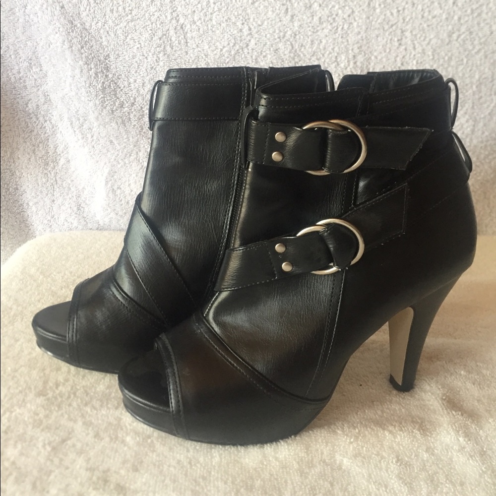 Madden Girl Krizta Peep Toe Ankle Boots