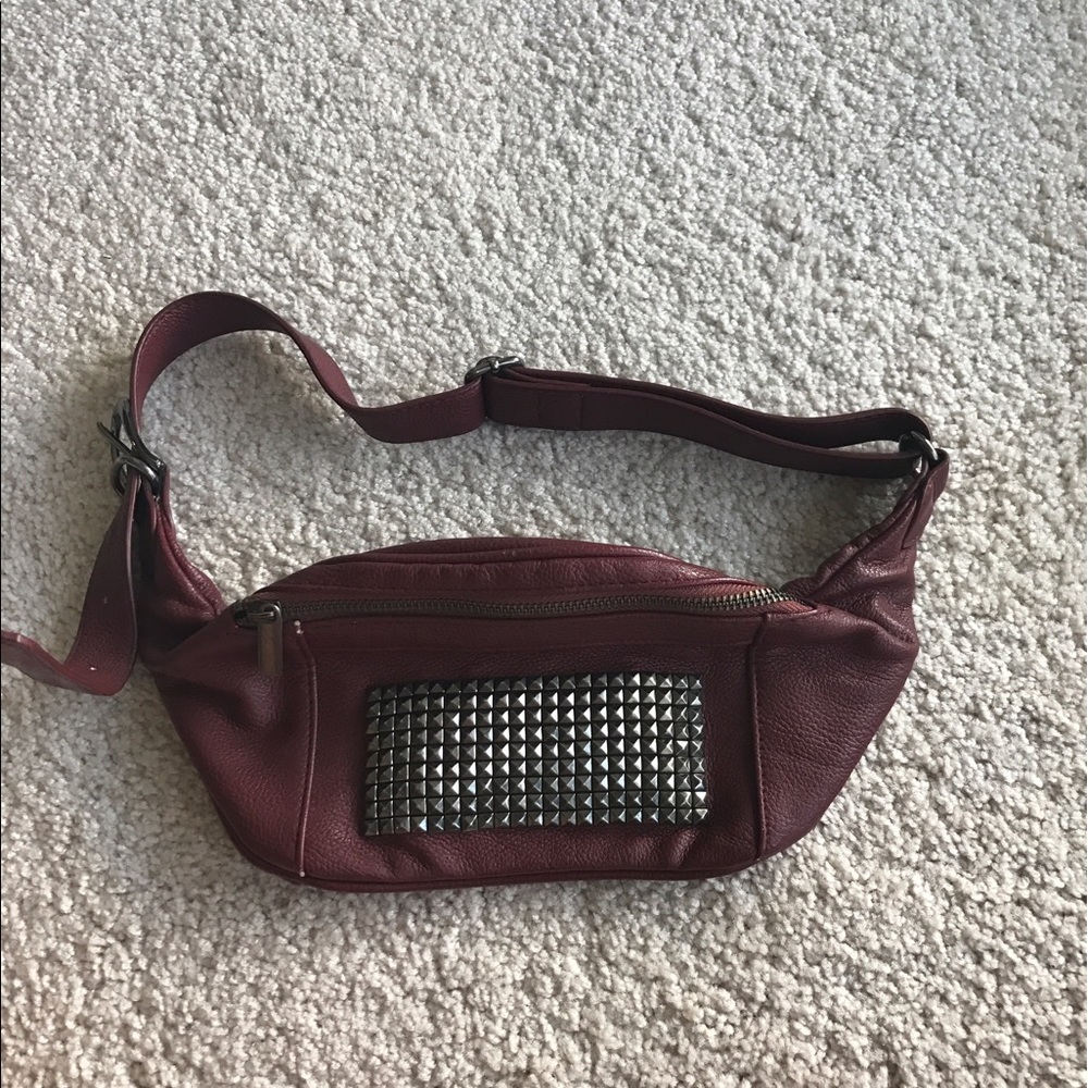 Topshop studded leather fanny pack