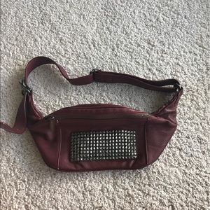 Topshop studded leather fanny pack