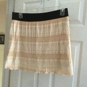 Lace mini skirt