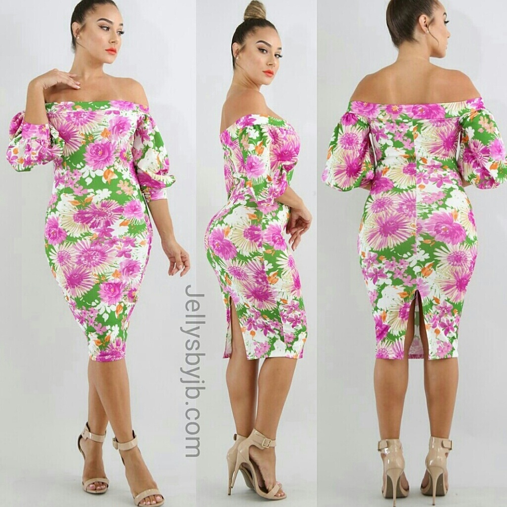 Candy Tuft Midi Dress