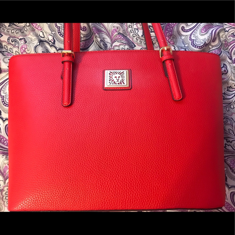 Anne Klein red tote bag