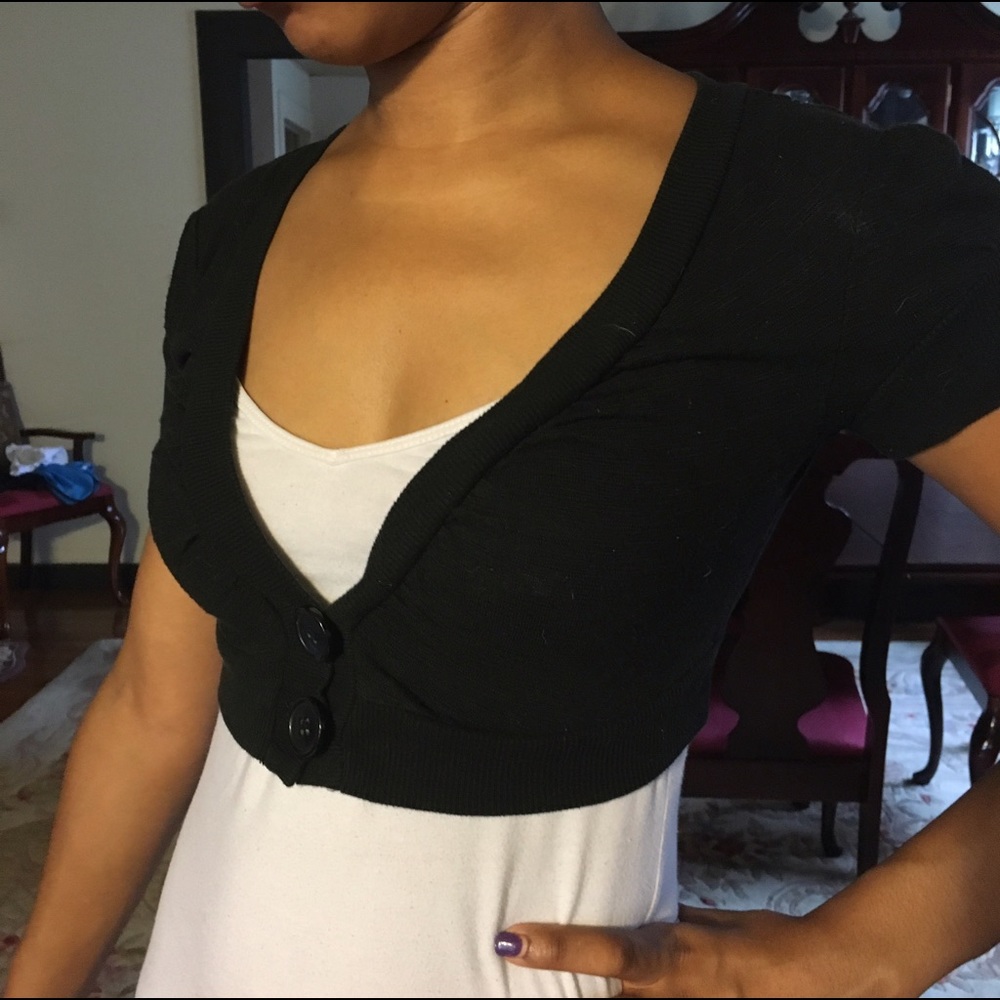 Black Crop Sweater