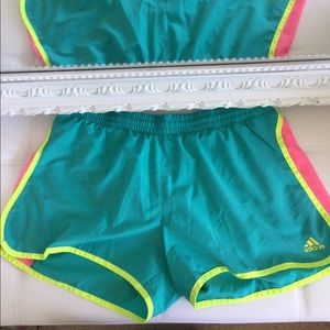 Adidas Tiffany Blue Shorts Running Workout Medium