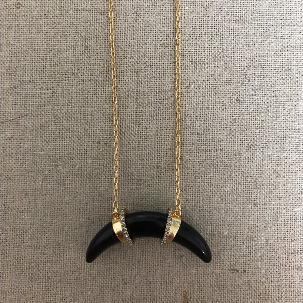 Stella & Dot Arc Pendant-black