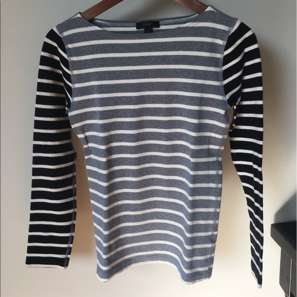 Like New! J. Crew striped cotton T-shirt