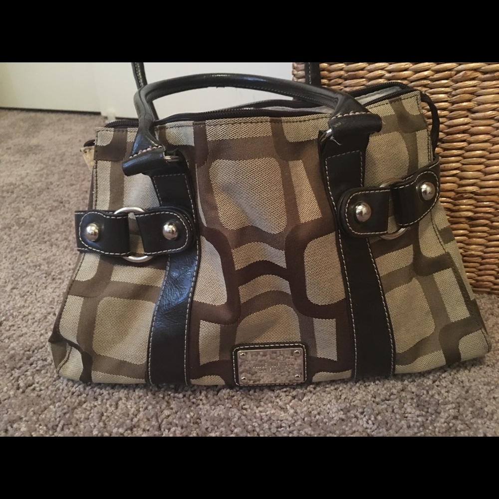 Genuine Nine West two tone brown purse
