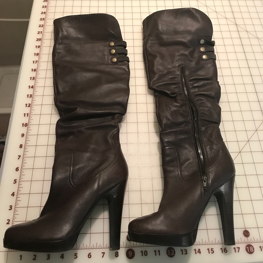 Jessica Simpson leather over the knee boots