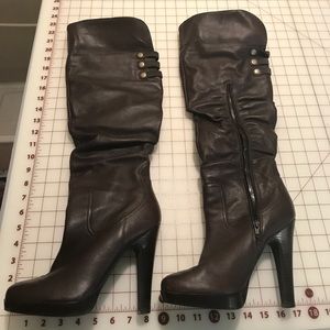 Jessica Simpson leather over the knee boots