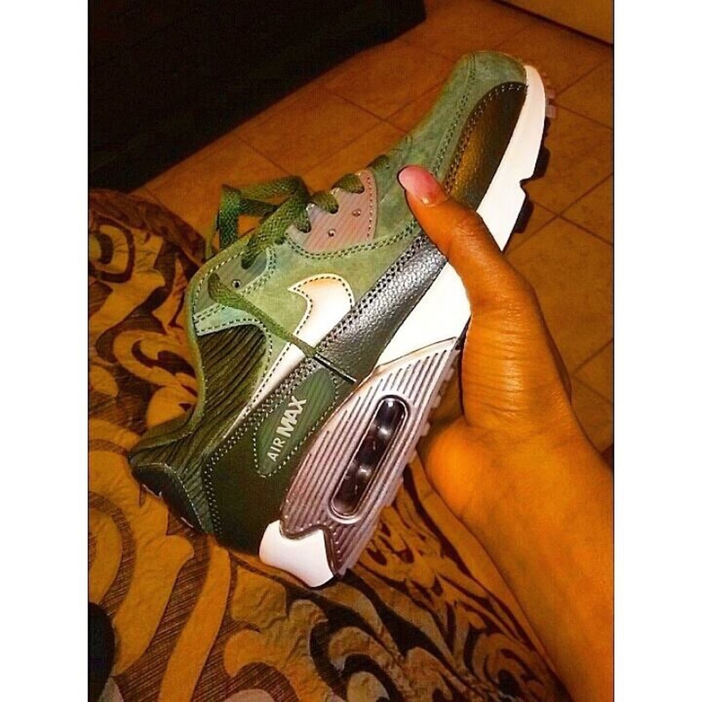 Olive Green Nike Air Maxes