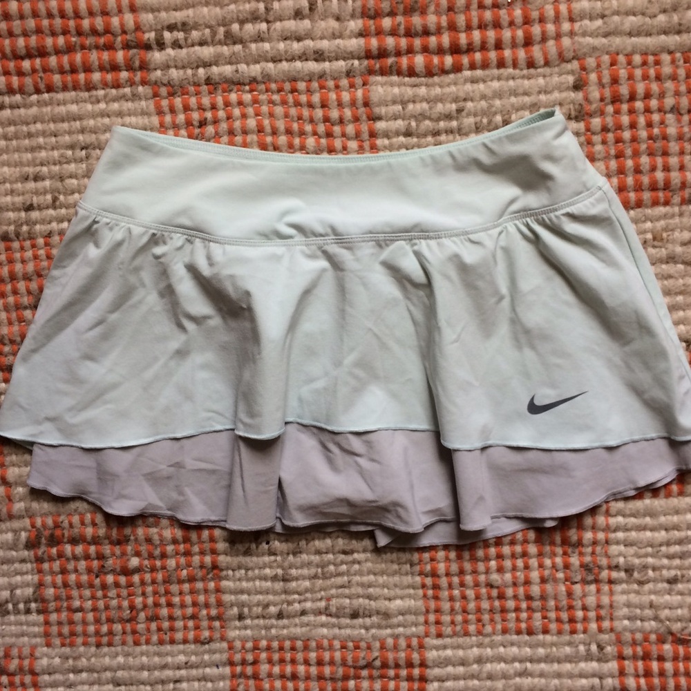 Nike Dri-fit tennis skirt, S, mint/grey