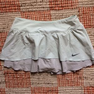 Nike Dri-fit tennis skirt, S, mint/grey