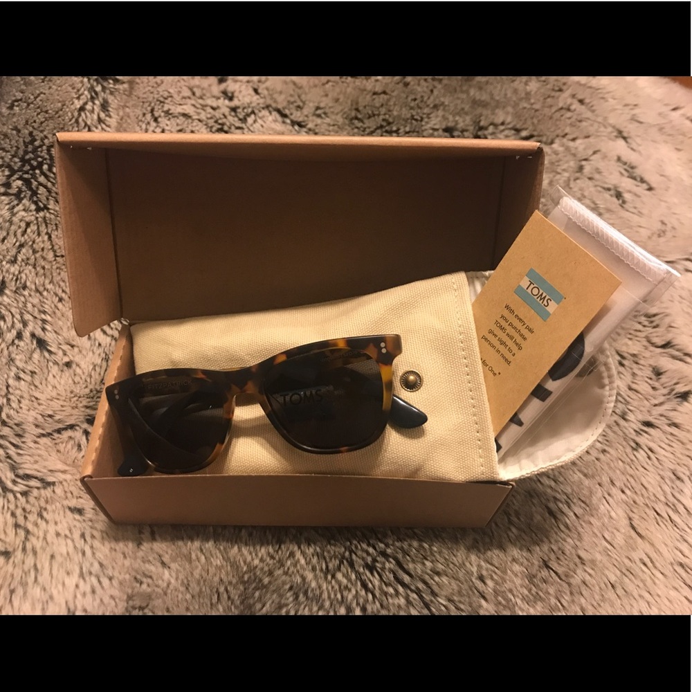 Toms Fitzpatrick Matte Havana Tortoise Sunglasses