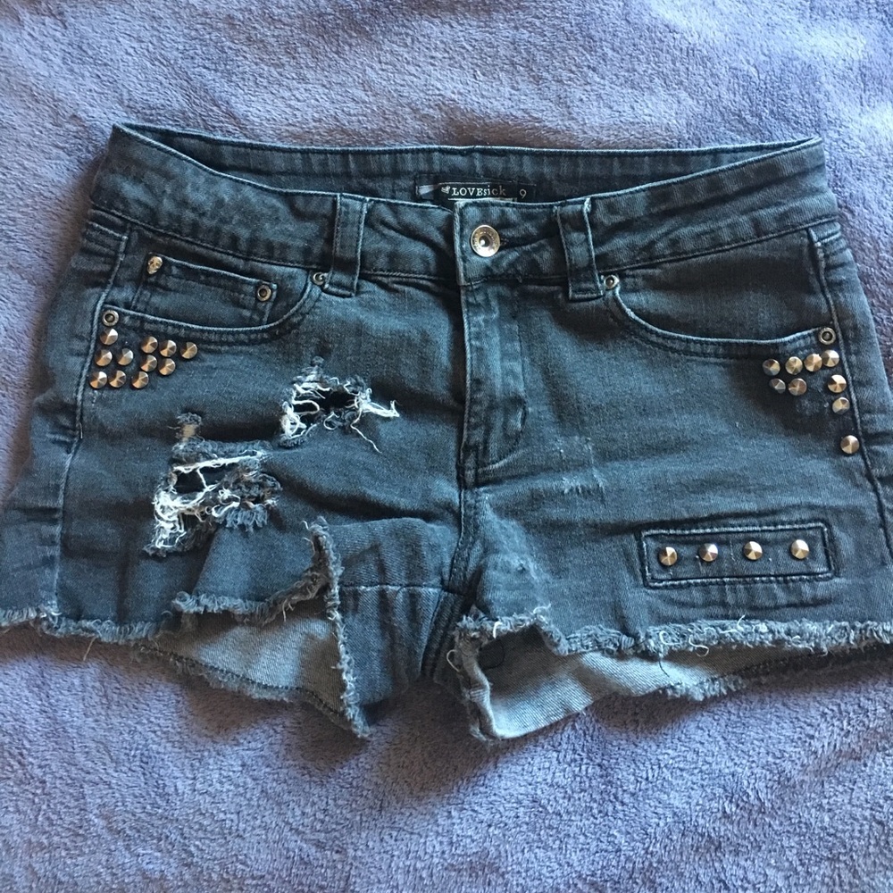 Black Lovesick Shorts