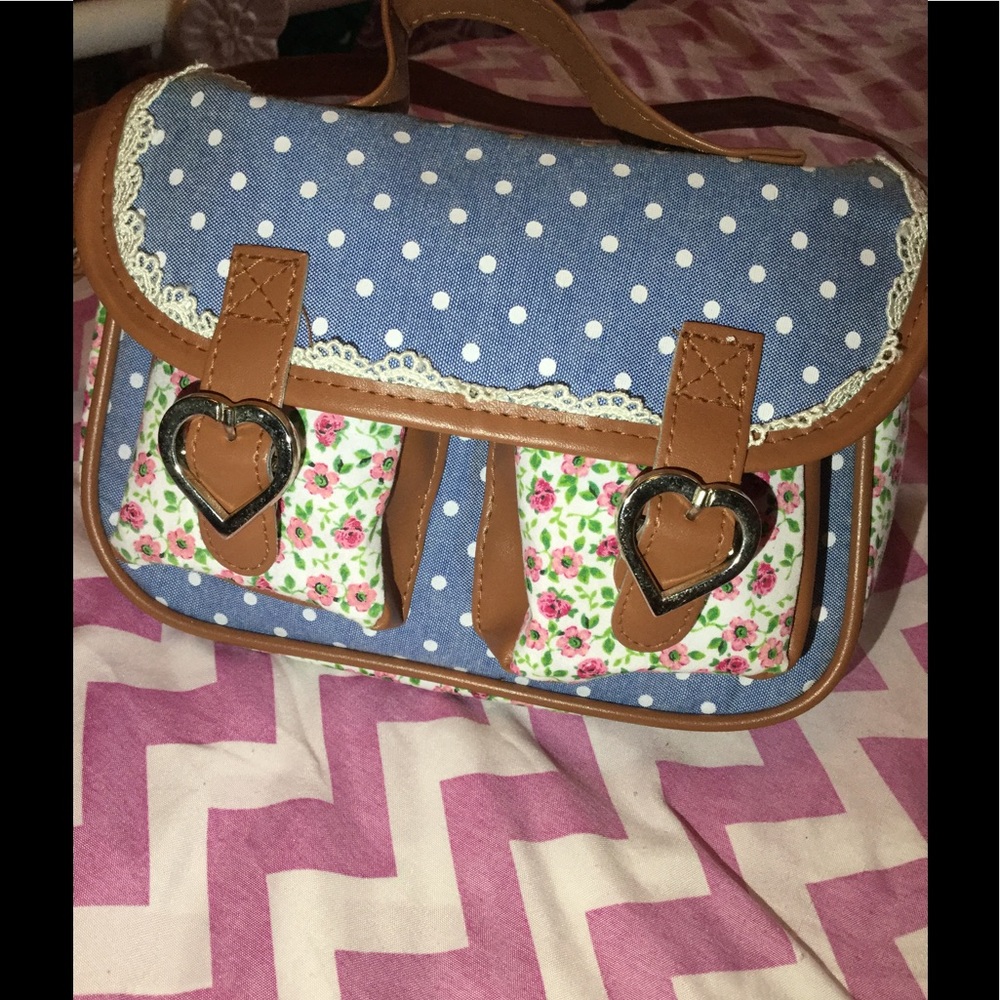 Polkadot & flowered purse