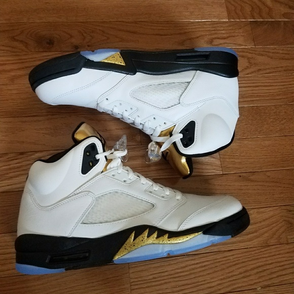 Retro Jordan 5 "Olympic Gold" - Picture 4 of 4