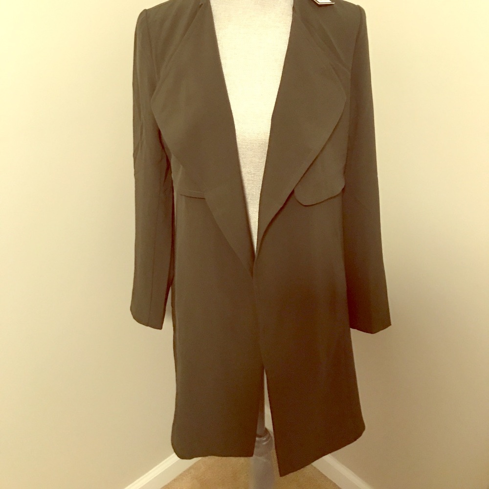 Long, fitted blazer