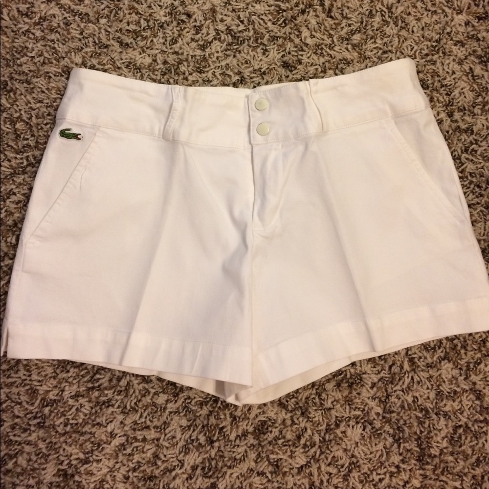 Lacoste White Shorts